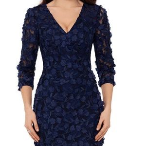 XSCAPE Floral/Lace Dress